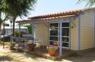 VakantiehuisSpanje - Costa Maresme/ Barcelona: Camping del Mar BUNGALOW MADERA 5P