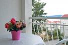 FerienhausKroatien - : Apartments Pezo - Studio with Balcony and Sea View